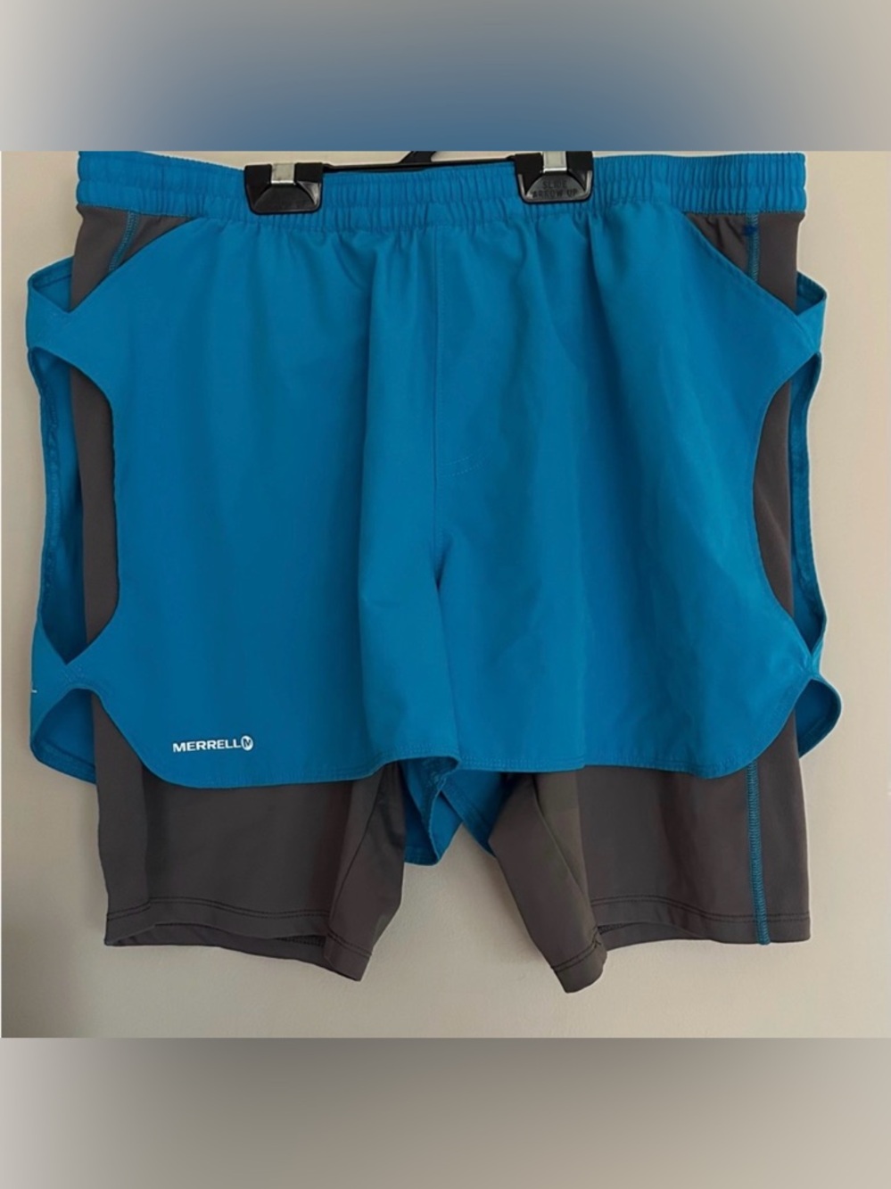 MERRELL size XL Shorts in Blue and Gray